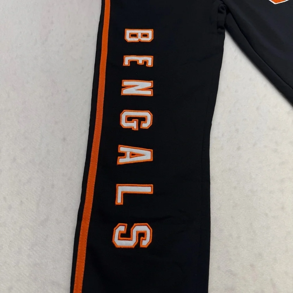 NFL Ultra Game Bengals Black Sweatpants Kids Size 10-12 NWT